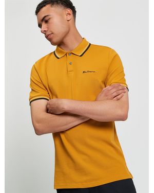 Ben Sherman Signature Pique Polo In Mustard - Yellow