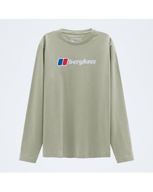Berghaus Big Logo Long Sleeve Tee - Green