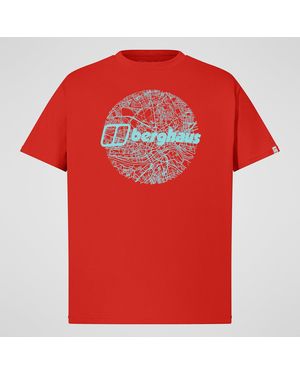 Berghaus Map Of The Toon Tee - Red