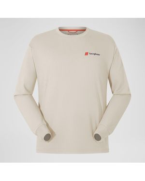 Berghaus Mera Peak Long Sleeve T-Shirt - Natural
