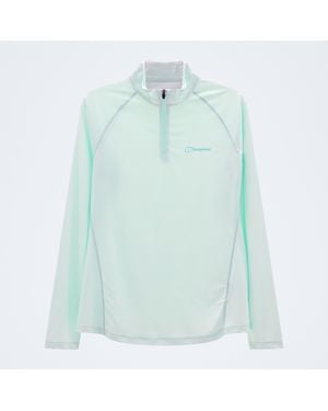 Berghaus 24/7 Half Zip Long Sleeve Tech Tee - Blue