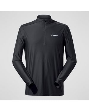 Berghaus 24/7 Tech Tee Long Sleeve Half Zip - Black