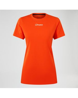 Berghaus Delta Short Sleeve Tech Tee - Orange