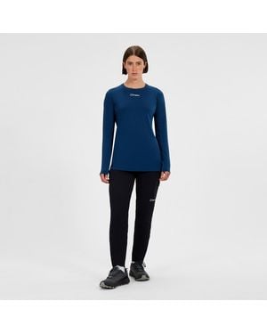 Berghaus Delta Long Sleeve Tech Tee - Blue