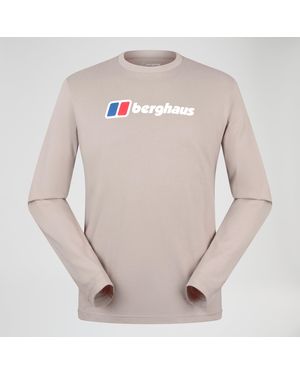 Berghaus Big Logo Long Sleeve Tee - Pink