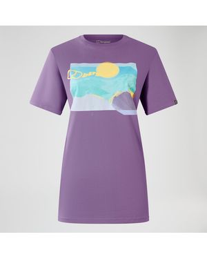 Berghaus Hill Hazed Short Sleeve Tee - Purple
