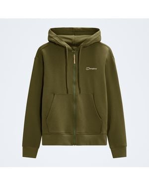 Berghaus Damen Essential Logo Hoodie Mit Reißverschluss - Grün