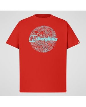 Berghaus Map Of The Toon Tee - Red