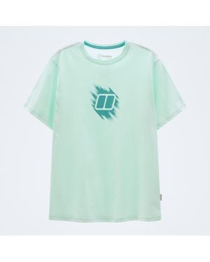 Berghaus Sketched Blocks Essential-Tee Für Damen - Blau