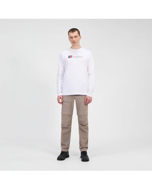Berghaus Big Logo Long Sleeve Tee - White