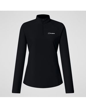 Berghaus 24/7 Tech Tee Long Sleeve Half Zip - Black