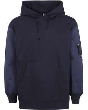 Comme des Garçons Sweatshirt Double Fabric Sleeves - Blue