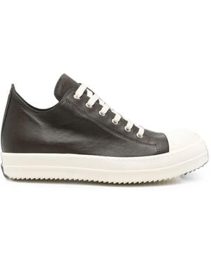 Rick Owens Trainers Low Style "Grease Milk" - White