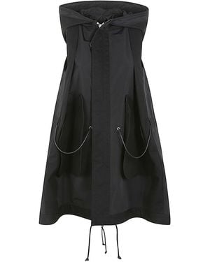 Sacai Taffeta Hooded Vest - Black