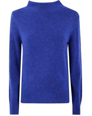 Anneclaire Alpaca Blend Turtleneck - Blue