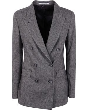 Tagliatore "J-Parigi" Double Breasted Fit Jacket - Grey