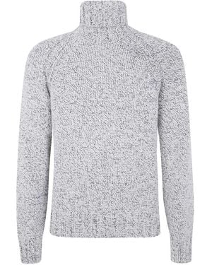 ZEGNA Cashmere And Wool Turtleneck - Gray