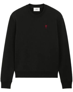 Ami Paris "Ami De Coeur" Sweatshirt - Black