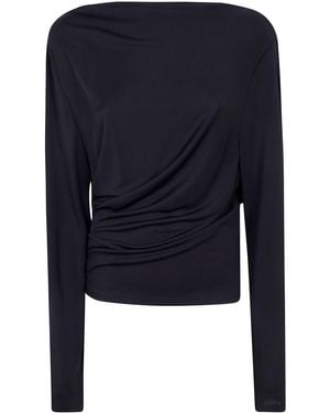 Jacquemus Fluid Jersey Crêpe Top - Black