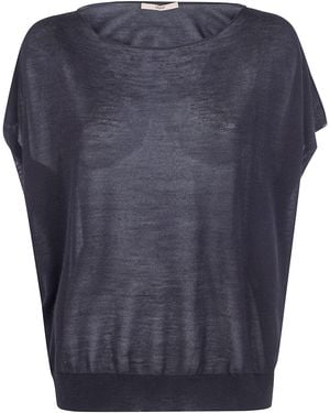 Nuur Oversized Short Sleeves T-Shirt - Blue