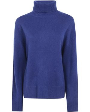 ABSOLUT CASHMERE Maglione Dolcevita "Bertille" - Blu