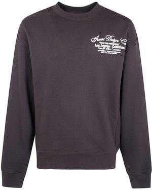 Amiri "Dreamers" Chain Stitch Crewneck - Grey