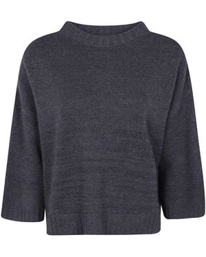 Fabiana Filippi Short Sleeve Jumper Falcon - Blue