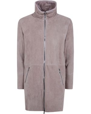 Giorgio Brato Coat Long Shearling - Grey