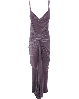 Rick Owens Dress Draped "Strutter" - Purple