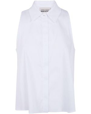Semicouture Popeline Cotton Mini Top - White