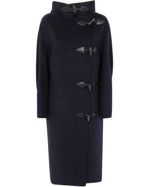 Rohe Coat Double-Faced Wool "Duffle Coat" - Blue