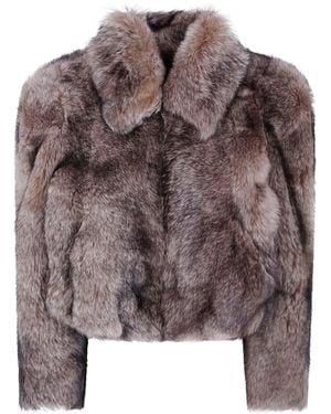 Chloé Giacca Pelliccia Pelle "Fur Coat" - Marrone