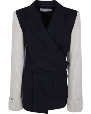 Dries Van Noten Jacket Wool "Beline" - Blue