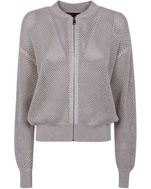 Fabiana Filippi Full Zip Sweatshirt - Grey