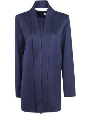TOTEME Dress Satin Tunic "Belted" - Blue