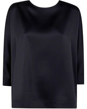 DR. HOPE Back Bottons Blouse - Blue