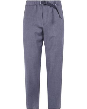 White Sand Trousers Wool - Blue