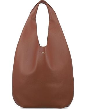 A.P.C. "Le Neige" Shoulder Bag - Brown