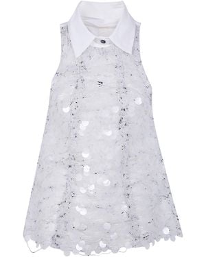 Aviu Embroidered 'Fluttuanti' Top - White