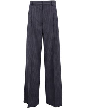 Filippa K Pantaloni Darcey A Righe - Blu