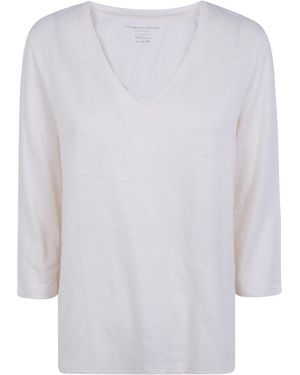 Majestic Three Quarter Sleeve Shirt - White