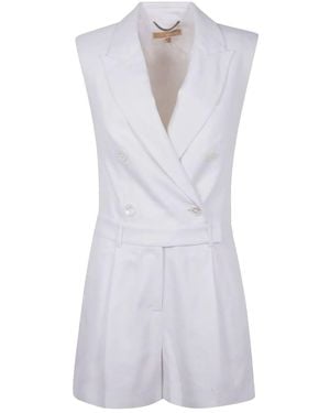 MICHAEL Michael Kors Double Breast Tailored Romper - White