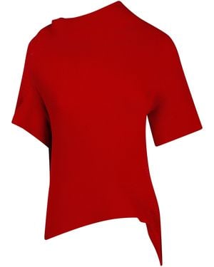 Issey Miyake "Life Form" Volume Top - Red