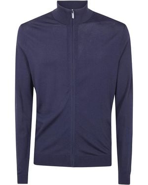Rrd "Maxell" Full Zip Knit - Blue