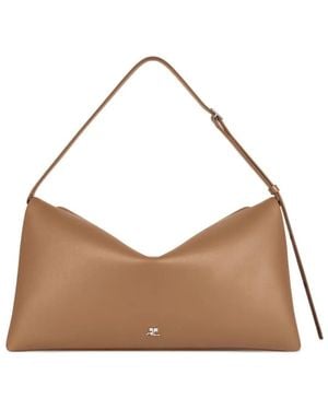 Courreges "Cuff" Leather Bag - Brown