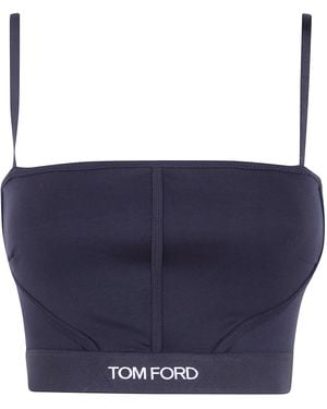 Tom Ford Clothing Modal Top - Blue