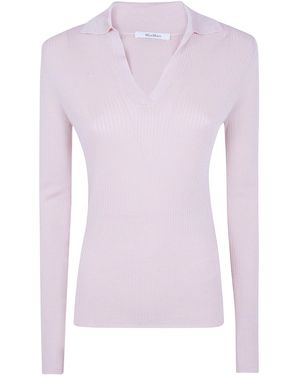 Max Mara Polo Shirt Long Sleeve "Mxm Gergo" - Pink