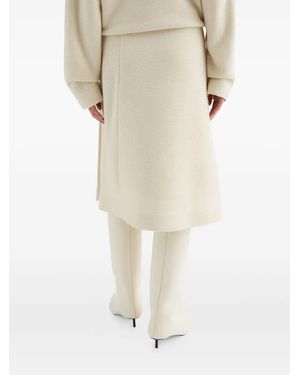 Jil Sander "Gonna Con Dettagli Imbottiti" - Neutro