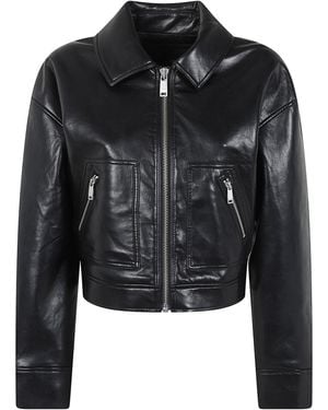 Anine Bing Jacket Recycled Leather "Assan" - Black