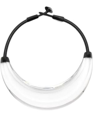 Monies Necklace Transparent "Omira" - White
